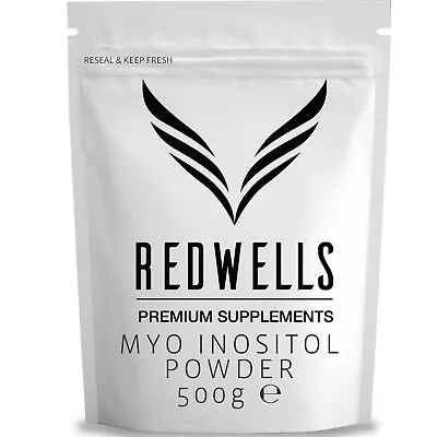 £24.95 • Buy Myo Inositol Powder REDWELLS PCOS & Fertility GMO Free Vegan - 500g Pack