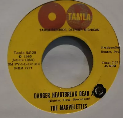 The Marvelettes - Danger Heartbreak Dead Ahead US Tamla 45 • £9.99