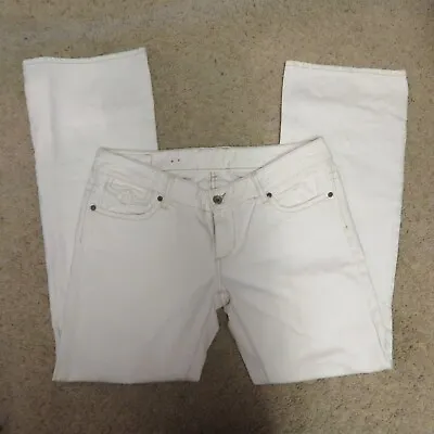 X2 Denim Laboratory Women's Low Rise Boot Cut Jeans White Size 10 • $4.99