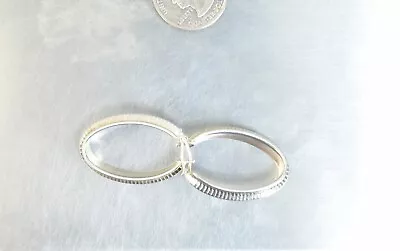 CrazieM Sterling 925 Silver Vintage Southwestern Estate Hoop Earrings 9.3g X41 • $0.99