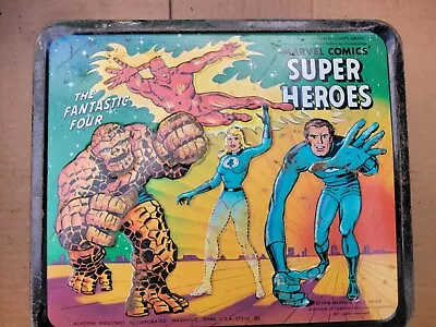  MARVEL COMICS SUPER HEROES LUNCH BOX NO THERMOS Vintage 1976 • $55