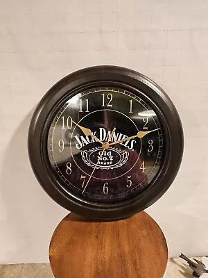 NEW IN PACKAGE Jack Daniels Wall Clock Circa 2002 Bar Beer JD Spencer Gifts • £28.91