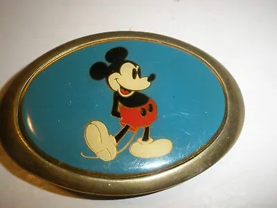 1983 Baron Buckles Solid Brass Belt Buckle Mickey Mouse 3.25 X2.25  • $17.99