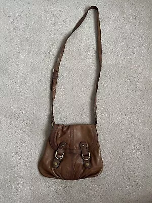 Warehouse Leather Brown Crossbody Bag • £9.99