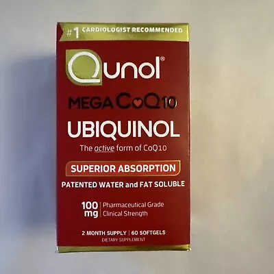 Ubiquinol CoQ10 Softgels Qunol Mega Ubiquinol 100mg - Superior Absorption - ... • $27.92