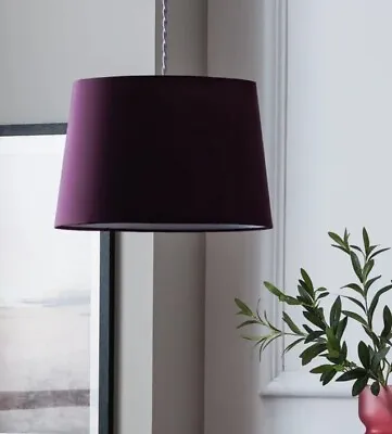 New 29cm Purple Plum Large Ceiling Shade Pendant Lamp Light Bulb Hang Home DECOR • £19.99