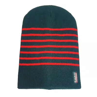 BRAND NEW Bunnings Warehouse Beanie Hat Mens Green Red Trade Tradie Winter • $17.90