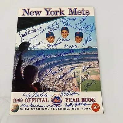 1969 NY Mets World Series Champs Team Signed Yearbook JSA COA • $539.10