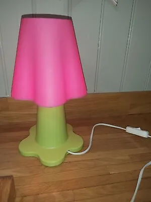 Vintage Retro Ikea Mammut Plastic Table Lamp *pink* • £49.99