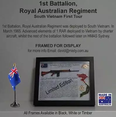 1st Battalion Royal Australian Regiment - (1 RAR) South Vietnam First Tour • £56.01