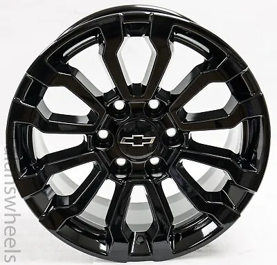 4 New Chevy Silverado Suburban Tahoe Gloss Black Replica AT4 18” Wheels Rims  • $995