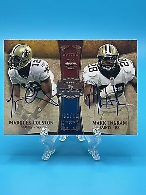 2011 Topps Five Star Dual Auto Marques Colston & Mark Ingram #FSSC-CI /10 • $44.99