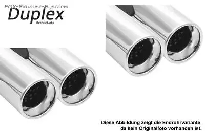 Duplex Sports Exhaust Mercedes CLK W208 - C208 Coupe And A208 Cabriolet 2x76mm • $967.73