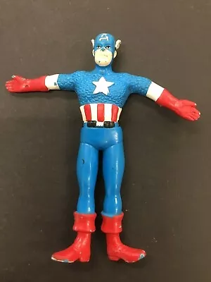 Marvel Captain America Just Toys 6  Bendable Bendie Figure Vintage 1989 • $11.77