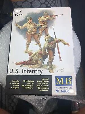 1/35 Masterbox 1:35 Scale Model Kit - US Infantry 1944 	 MAS3521 • £5.99