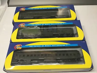 Athearn Ho  3 Santa Fe Heavyweight Passenger Cars • $65