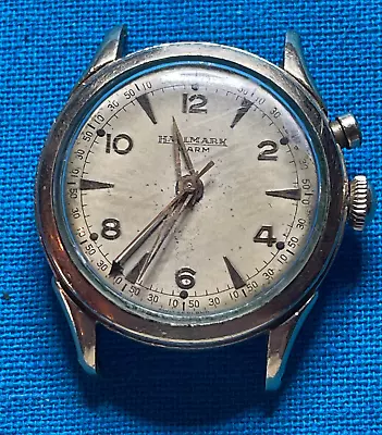 Vintage Hallmark (Vulcain) Wrist Alarm 17 Jewel Mechanical Watch Parts Or Repair • $250