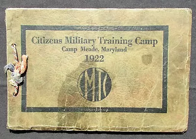 1922 CMTC Yearbook Ft. Meade Md - Citizens Military Training Camp • $45