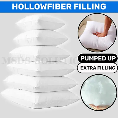 £14.99 • Buy Top Quality PUMPED HOLLOWFIBER Cushion Fillers/Inner Inserts/Pads/Scatter/Pillow