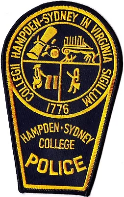 $6.99 • Buy Hampden Sydney College Police Patch Virginia VA