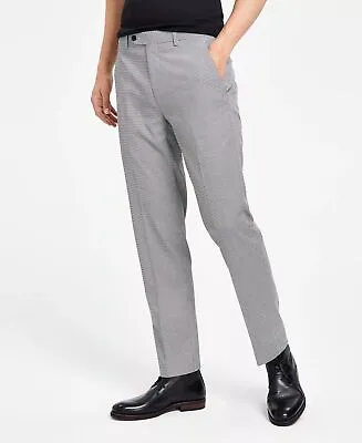 ALFANI Men's Slim-Fit Black & White Check Suit Dress Pants 34 X 34 • $9.24