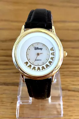 Disney Parks Watch W / Rotating MICKEY MOUSE Heads Second Hand - SEE VIDEO • $19.50