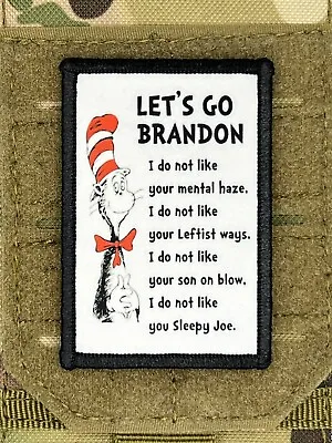 Let's Go Brandon - The Cat In The Hat Morale Patch / Military ARMY Tactical 607 • $8.99