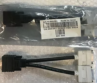 $10 • Buy Dell Genuine DMS59 To Dual DVI Output Cable Adapter Splitter DP/N 0H9361