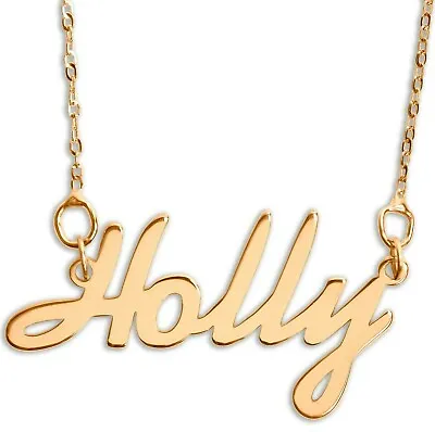 Personalised 9ct Gold ANY NAME Necklace Birthday Gift Special Occasion Gift • £89.99