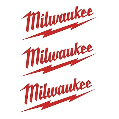 Milwaukee Power Tools Sticker Decal All Colors Any Size - 3 Pack • $24.99