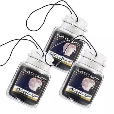 Yankee Candle Jar Ultimate Odor Neutralizing Air Freshener Midsummer Night 3-PK • £28.61