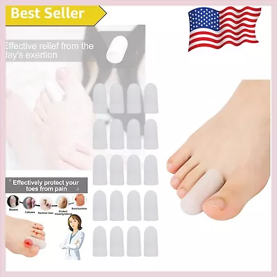 Stretchy Toe Caps For Corns And Blisters Protection - Size Small Pack Of 20 • $33.79