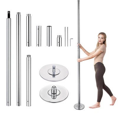 $119.89 • Buy 11 FT Spinning Static Dancing Pole Kit With Extensions Fitness Dance Exercise
