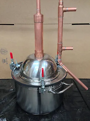 Copper Alcohol Moonshine Ethanol Still E-85 Reflux HD3 Gallon Stainless Boiler • $275