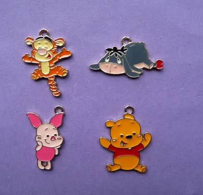 £1.95 • Buy WINNIE THE POOH Metal Charms Jewellery Kids Party Bags Choose Quantity