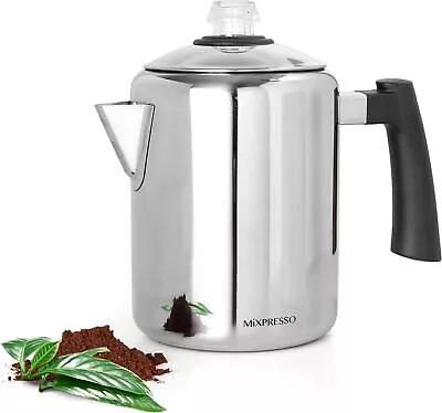 Stainless Steel Stovetop Coffee Percolator Percolator Coffee Pot Excellent For • $35.07