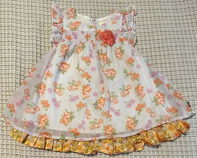 Matilda Jane Girls Hello Lovely Pinwheel Swing Dress Size 12/18 Months • $24.99