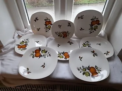 8 Staffordshire Midwinter Stylecraft Plates Oranges And Lemons • £9.50