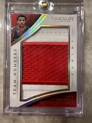 2014-15 Panini Immaculate Collection Michael Carter-Williams Patch /8 #39 76ers • $48.99