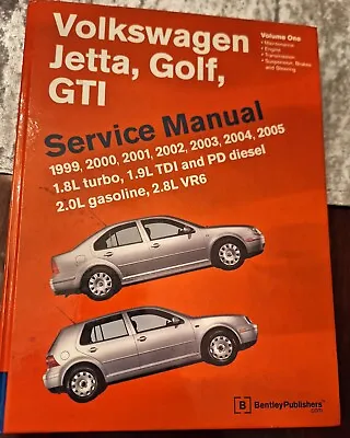 Bentley Publishing  Volkswagen VW  A4 1999-2005 Service Manual Volume 1 Hardback • $120