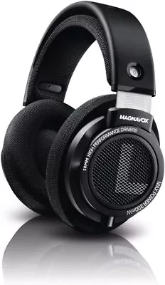 Magnavox HiFi Stereo Over-Ear Wired Headphones With Built-in Microphone - Black • $32.99