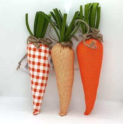 Easter Fabric Carrot Bunch Bowl Vase Fillers Home Decor Farmhouse Farmers Market • $11.17