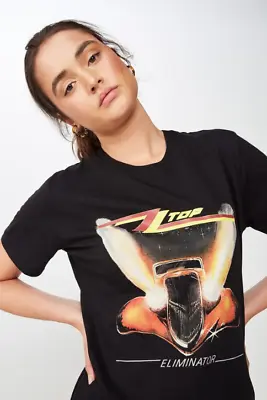 Women's ZZ Top Eliminator Licensed Tee Shirt Graphic Small 10 • $29.99