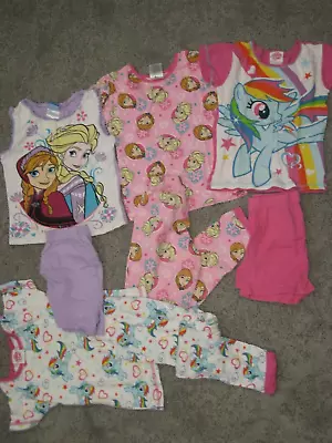 Girls 8 My Little Pony Pajamas Sleepwear Pjs Set Tops Pants Disney Elsa Frozen • $24.99