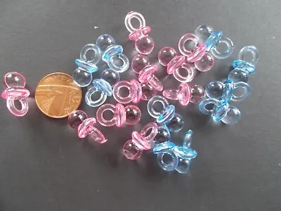 20 Mixed Blue & Pink Tiny Dummies Baby Shower Table Sprinkles Table Decoration  • £2.69