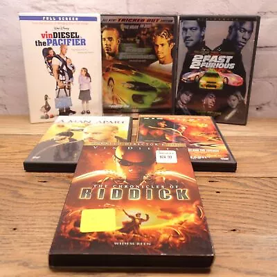 Vin Diesel Movie Collection Set Of 6 DVD Movies  • $24