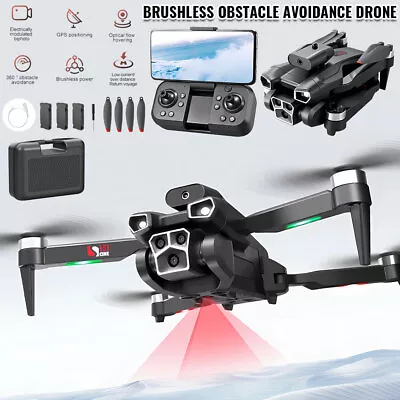 Ikaufen Drone 8K Brushless HD Triple Camera Intelligent Obstacle Quadcopter USA • $45.99