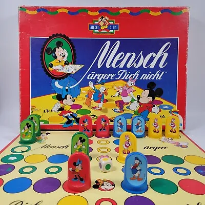 Disney Mickey Mouse Maus Mensch Argere Dich Nicht Kids German Board Game RARE • $35.69