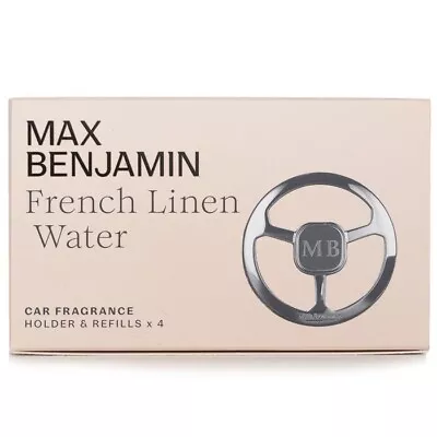 Max Benjamin Car Fragrance Gift Set - French Linen Water 4pcs Home Scent • $30.93