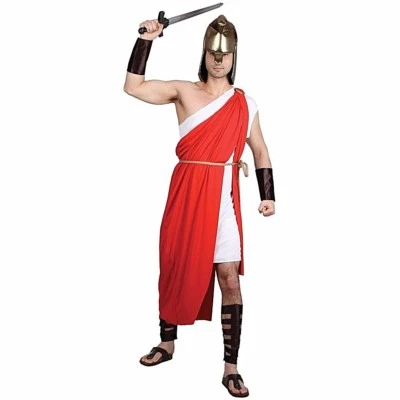 £6.95 • Buy Adult SPARTAN WARRIOR Roman Gladiator Stag Party Fancy Dress Costume Outfit Mens